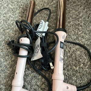 Lange Pink and Gold Hair Curling Tools